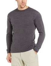 Male Pure 100% New Merino Wool Men’s Midweight Crew Outdoor Athletics Sports Long Sleeves Winter Clothing Thermal Underwear Tops