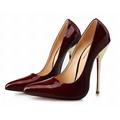 patent leather 2016 hot fashion sexy pointed toe high heels women party wedding pumps large size