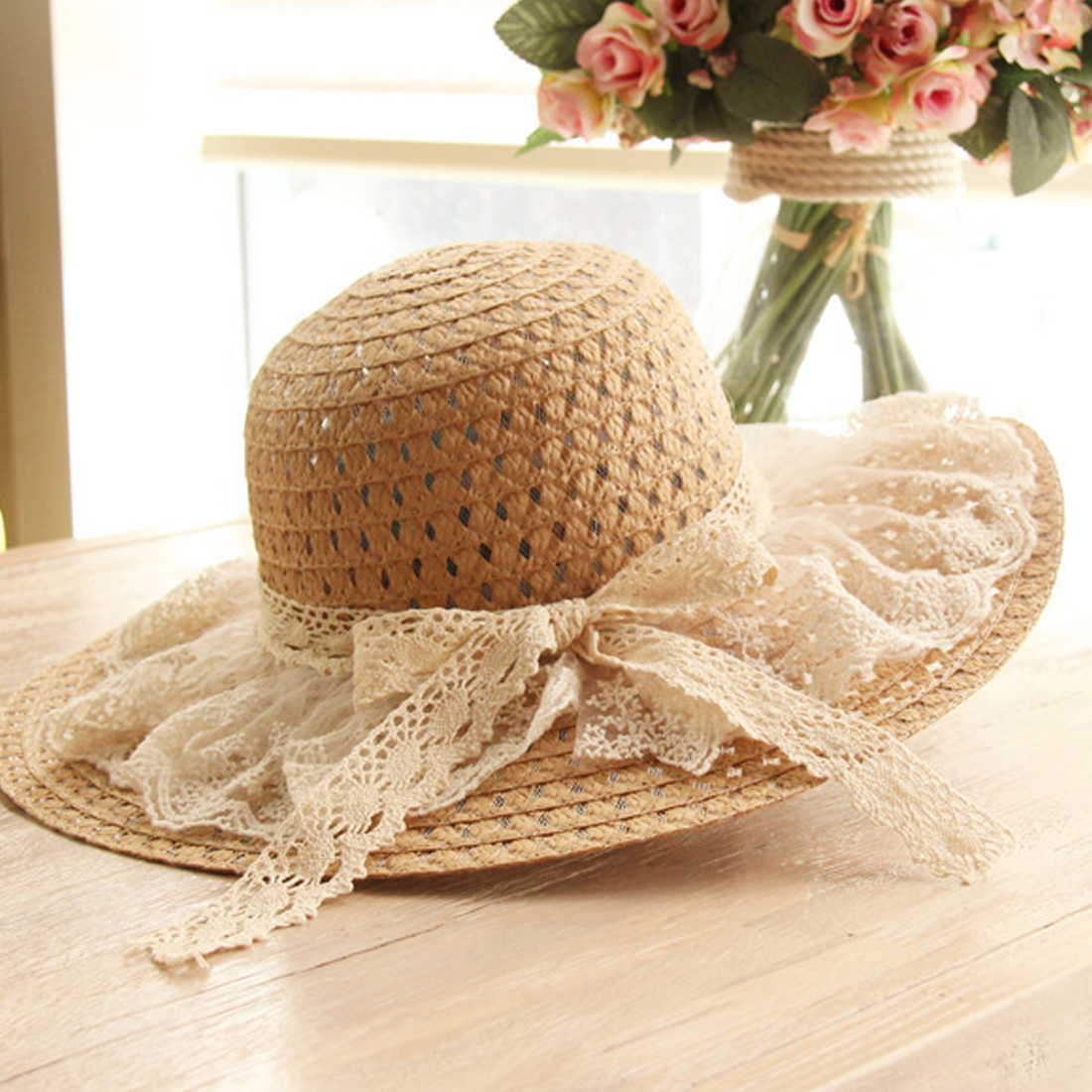 lace sun hat