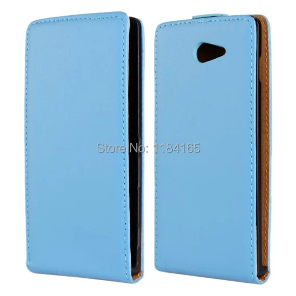 SONY-1119L_1_Fashion Vertical Flip Genuine Leather Holster Case for Sonyxperia m2 S50h