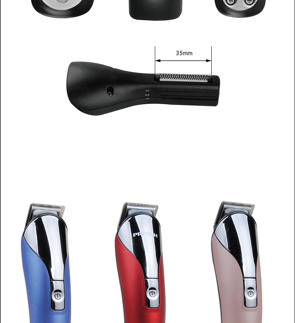 PRITECH máquina de Cortar Cabelo Profissional 6 Em 1 Conjuntos de Cabelo Aparador Barbeador Pulseiras Artesanato Hippie Passo A Passo ~ PRITECH máquina de Cortar Cabelo Profissional 6 Em 1 Conjuntos de Cabelo Aparador Barbeador