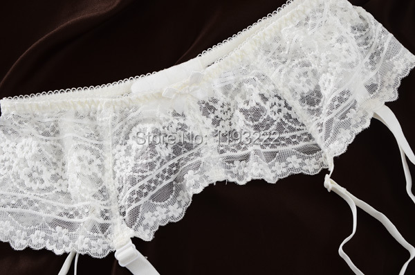 Description Picture 6 of itemWomen Girl Sexy Lingerie Wedding Garter Waist Lace Garter Belt Embroidery Mesh Double Breasted Clip Leg Harness Suspender Straps