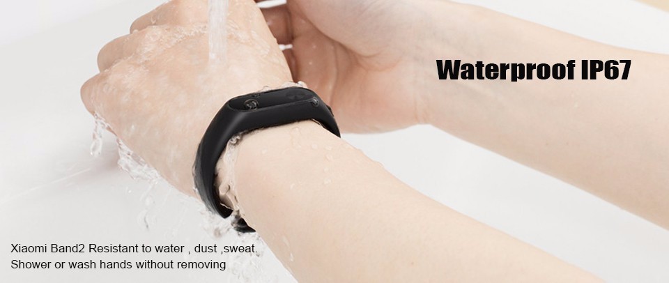 Xiaomi Mi Band 2 Miband Wistband Bracelet with Smart Heart Rate Fitness Touchpad OLED Screen (8)