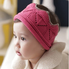 2015 New Arrival Baby Headbands Autumn Dress Hair Accessories Fashion Kids Imperial Crown Acrylic Elastic Bands FQ080