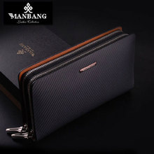 Luxury clutches for men+Manbang brand Long wallet MBS8384CH+whole sale or retail+Hot sale wallet