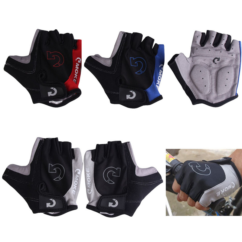 Image of Cool Men Cycling Bicycle Bike Gloves Sports Half Finger Anti Slip Gel Gloves Plus Size S-XL 3 Colors NEW
