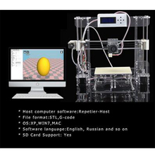 High Precision Reprap Prusa i3 3d Printer DIY Kit Transparent Color Big print size 210*210*240mm with free 8GB SD Card