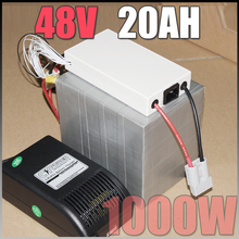 48V 20Ah LiFePO4 Battery Pack , 1000W Electric Bicycle Battery + BMS Charger 48v lithium scooter electric bike battery pack