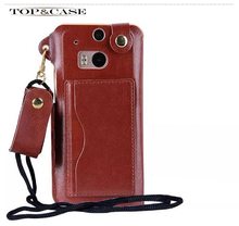 New Luxury Wallet Stand Flip Case For HTC One M8 PU Leather Cover Mobile Phone Accessories