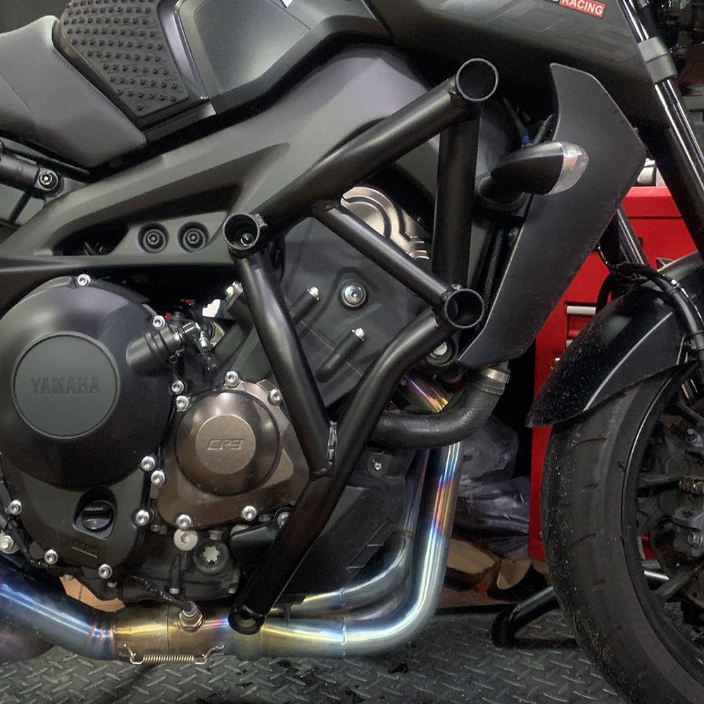 Motorcycle Highway Crash Bar Engine Bumper Guard Stunt Cage Frame Protector For Yamaha MT09 MT-09 2013-2019