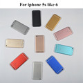 For iPhone 5S like 6 6mini Housing Back Cover Middle Frame Metal Battery Door Sim Card