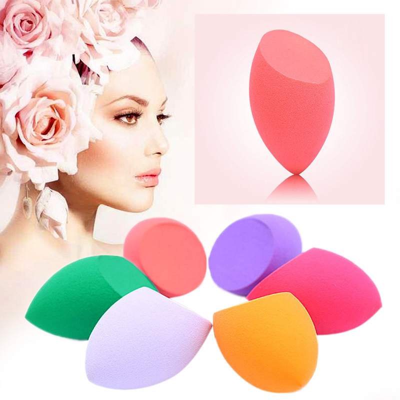 Image of Beauty Makeup Sponge Shaped Water Droplets Powder Puff With Latexand and Non-latex G#J6