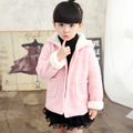 Kids Autumn Winter Clothes Brand Baby Outerwear Coat Girls Solid Color Cartoon Worsted Jacket Warm Rabbit