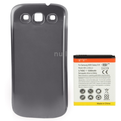 Mobile Phone Battery for Samsung Galaxy SIII i9300 Dark Grey with cell Phone Cover Cases Back