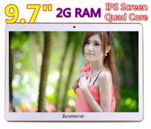 New Arrival 9.7 inch lemes Tablet QuadCore 2G RAM IPS 3G+Wifi 5.0MP Android 4.4 tablet pc Russian Brazil Spain more languages 10