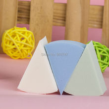 8pcs pack Triangle shaped candy color soft Magic Face Cleaning Pad Puff Cosmetic Puff Cleansing sponge