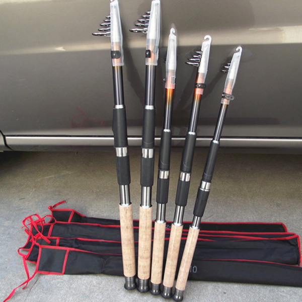 Image of SeaKnight Top Quality Carbon Telescopic Fishing Rods Spinning Apache Navigators 2.1M/2.7m GW Fishing Pole