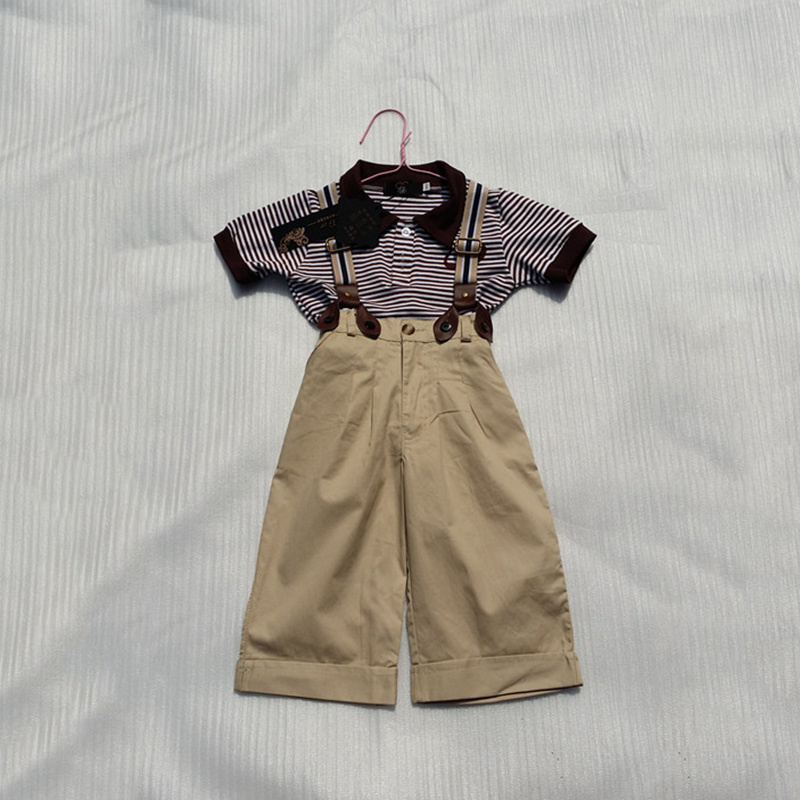 Good Quality Summer Style Baby font b Boys b font Clothes Set Gentleman Style Infant Kids