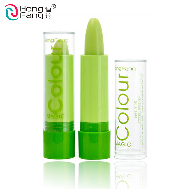 Image of 1Pcs Magic colour Temperature change color lipstick moisture anti-aging protection lip balm makeup #H114