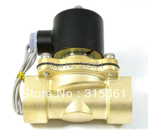 Free Shipping Electric Solenoid Valve Water Air N C 220V AC 3 4 2W200 20 Option