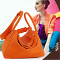 Women Genuine Real Cow Leather Handbag Doctor Satchel Shoulder Bag Fashion Purse Designer Daily Work Lady