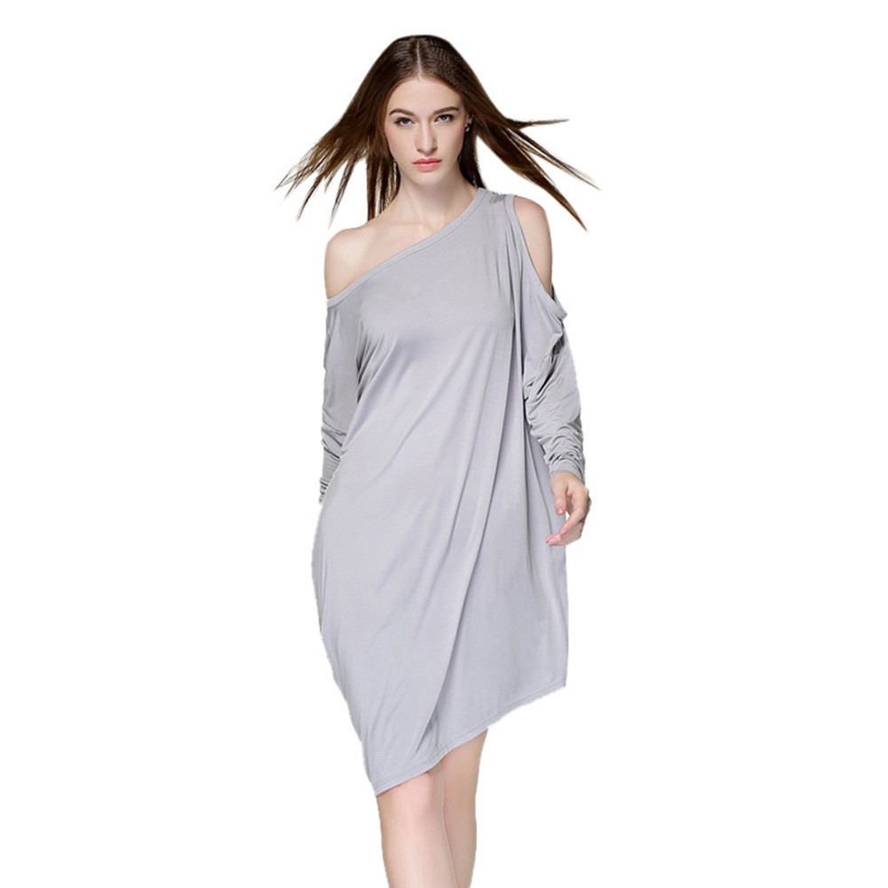 2015-Summer-Style-Ladies-Batwing-dresses-Elegent-Celeb-Irregular-Off-Shoulder-Plus-Size-Oversize-women-Party