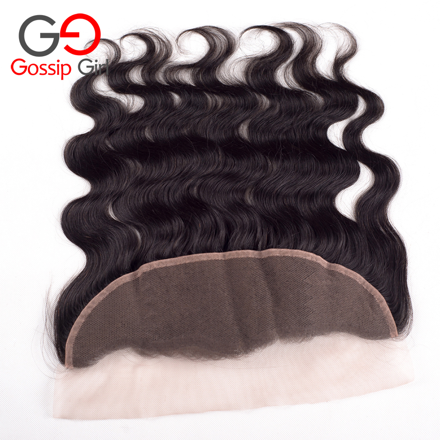Image of 7A Brazilian Lace Frontal Closure body Free Middle 3 Part Full Frontal Ear To Ear Virgin Human Hair Lace Frontals With Baby Hair