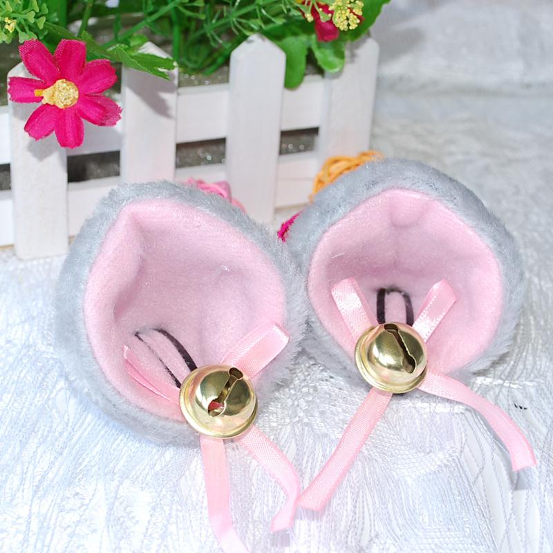 Image of A Pair Of Fashion Playful Anime Costume Cat Fox Ears Long Faux-Fur Hair Clip Pair Party Cosplay cute