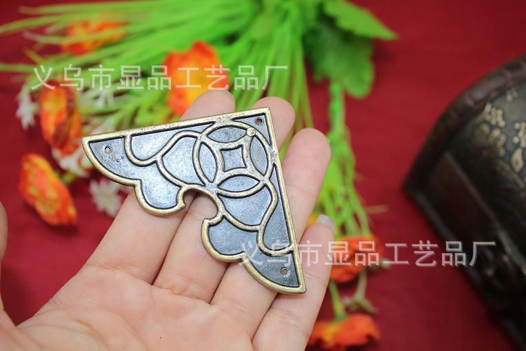 Fillet factory direct antique wooden gift box stickers affixed angle corner alloy fillet M1342