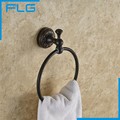 High Quality Wall Mount Towel Ring Towel Holder Solid Brass Construction Towel Rings Dark Khaki
