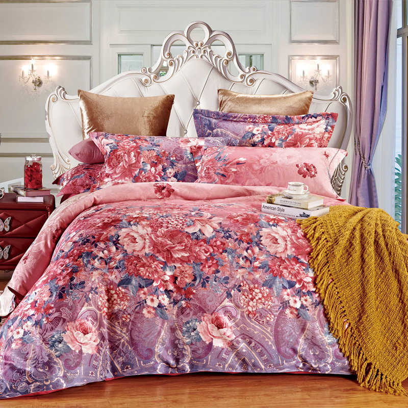 super sale pastoral jacquard floral comforter cover set super sale pastoral jacquard floral comforter cover set