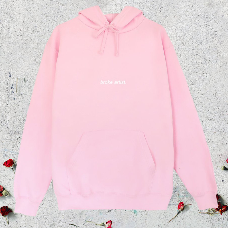 pastel pink oversized hoodie