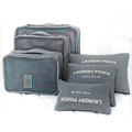 6Pcs Waterproof Travel Storage Bags Clothes Packing Cube Luggage Organizer Pouch