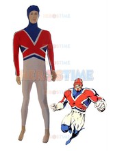 Captain Britain Costume Spandex halloween cosplay Captain Britain Superhero costume The most popular zentai suit