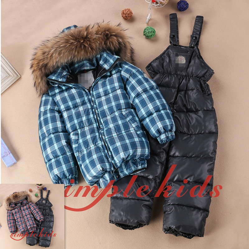 High quality brand children s winter font b clothing b font set font b boys b