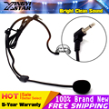 3 5mm Connector Wired Stereo Condenser Headset Microphone Headworn Earhook Mic Mikrofon Mike For Wireless BodyPack