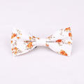New Fashion Skinny Bow Tie Men s Cotton Floral Printed Slim Bowties Neck Wear For Wedding