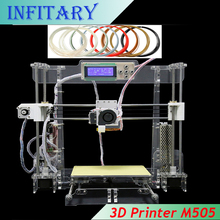 3D-Printer Size 220*220*240mm High Quality Precision Reprap Prusa i3 3d Printer Metal DIY kit 20M Filament 8GB SD card and LCD