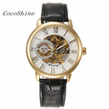 CocoShine A 999 Luxury Mens Steampunk Skeleton Stainless Steel Automatic Mechanical Wrist Watch wholesale Free shipping