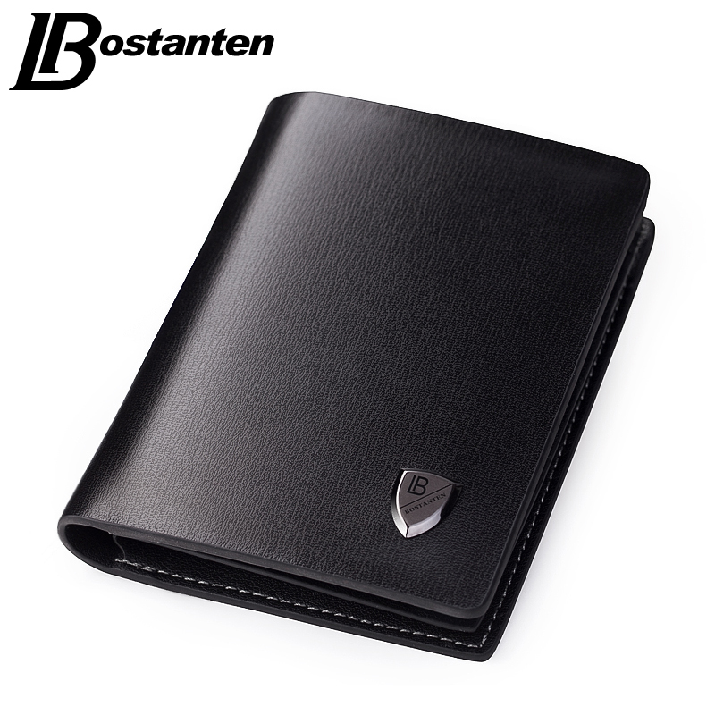 Image of Bostanten Luxury Men Wallets Leather Male Money Zipper Purses New Design Top Short Coin Purse With Card Holder Monedero Hombre