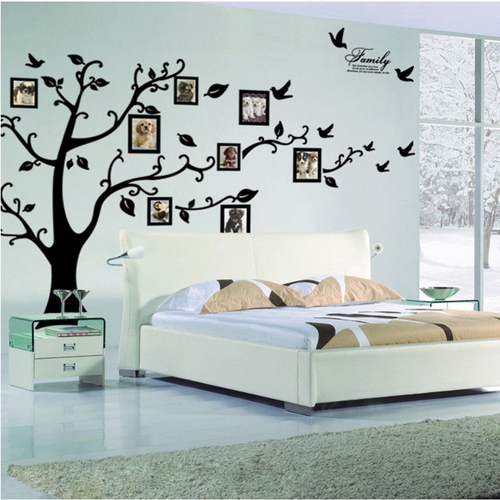Image of Free shipping XXL Family photo Frame Wall Tree Vinyl Decals Stickers Home Decor Sticker 250 * 200 cm / 99 * 79 inch Hot Sale