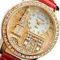 Brand Gogoey Fashion Rhinestone Watches Women Luxury Crystal The Eiffel Tower Quartz Watch Women Ladies Gift