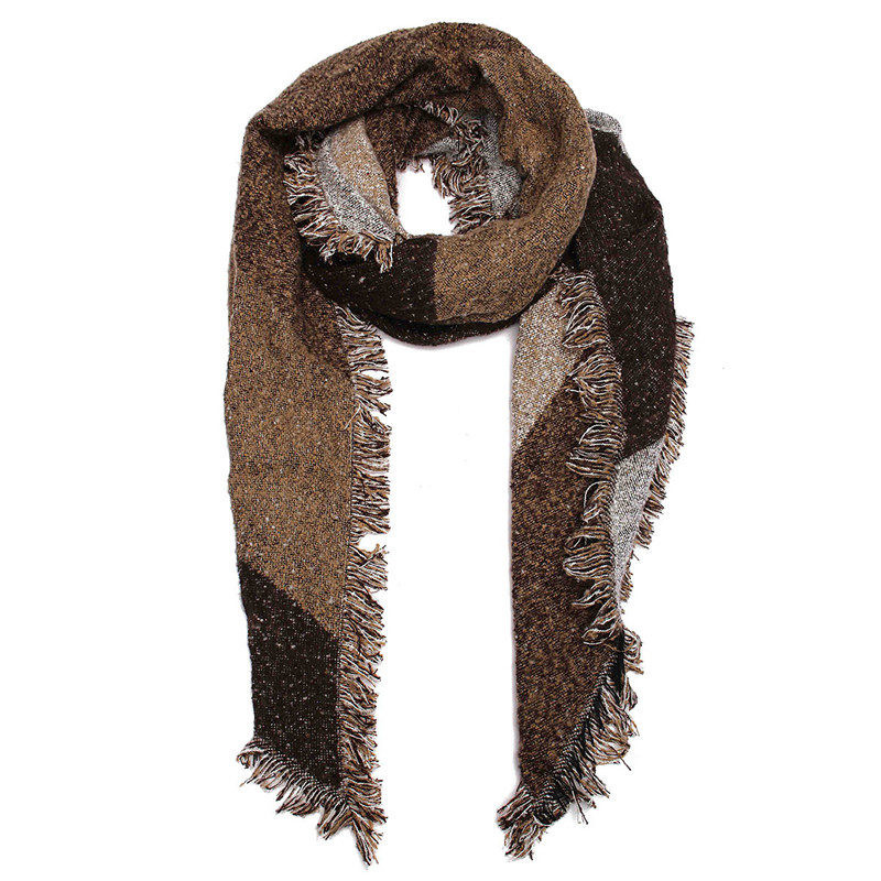 2015 New Women Scotland font b Tartan b font Plaid Scarf Tessal Winter Warmer Wool Blend
