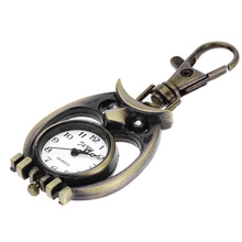 Unique Antique Fashion Alloy Vivid Owl Pocket Watches Pendent Necklace Owl Quartz Watch Vintage Pocket Watch