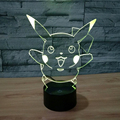 New Lamp 3D Night Light Halloween Kids Toys Holiday Gifts 7Color Change USB Led Lampe Pocket