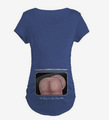 Maternity t shirt top cotton T shirts print Short Maternity Shirt Natural color pregnancy clothes clothing