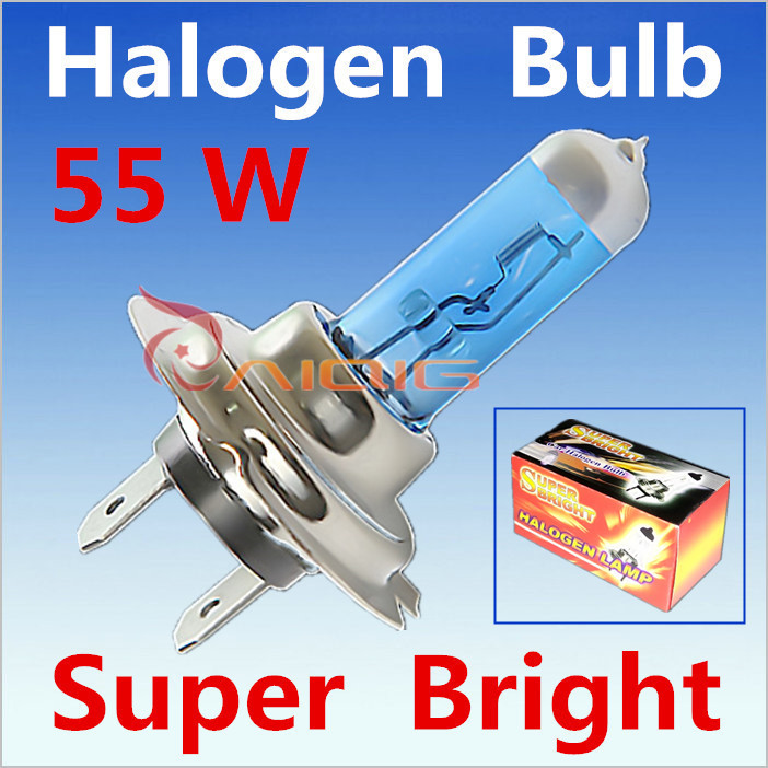 Image of 2pcs H7 55W 12V Halogen Bulb Super Xenon White Fog Lights High Power Car Headlight Lamp Car Light Source parking 6000K auto