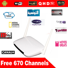 10pcs 3 months QHDTV Arabic IPTV Box valuable 670 Plus Arabic Channels No monthly pay with Q9 Android 4.4 on sale