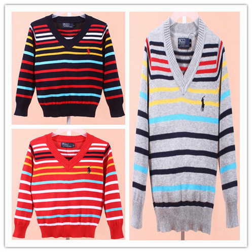 2013 New Striped Baby Boys Sweaters Kids Autumn Winter Sweater Children Sweater children outerwear Free shipping