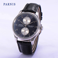 2016 New 43mm Parnis Seagull Automatic Power Reserve Men s Wristwatch Gray Dial Watch Mechanical